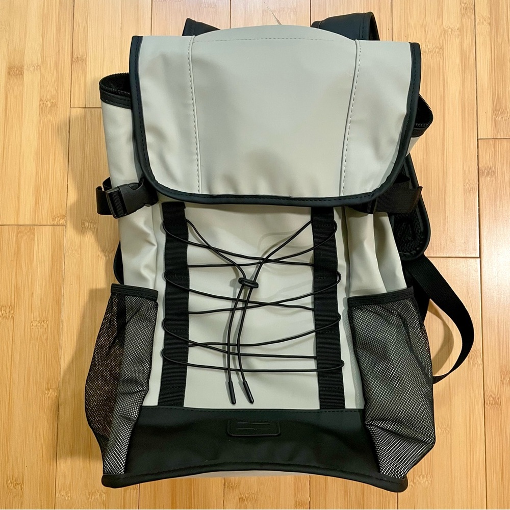 NWT Ashbury Metro Lace-Up Backpack Warm Grey